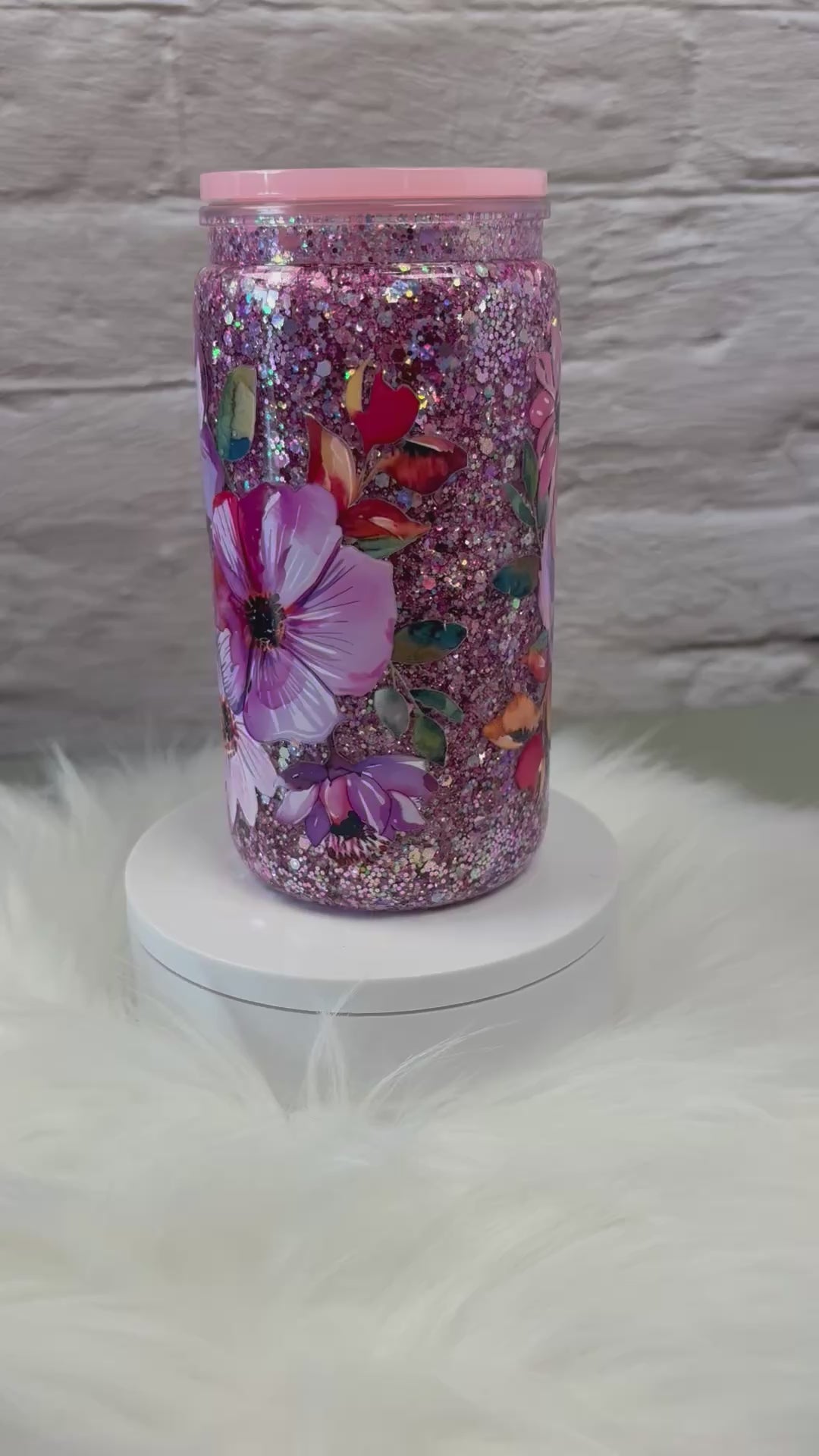 12oz Acrylic Snow Globe Slow Flow