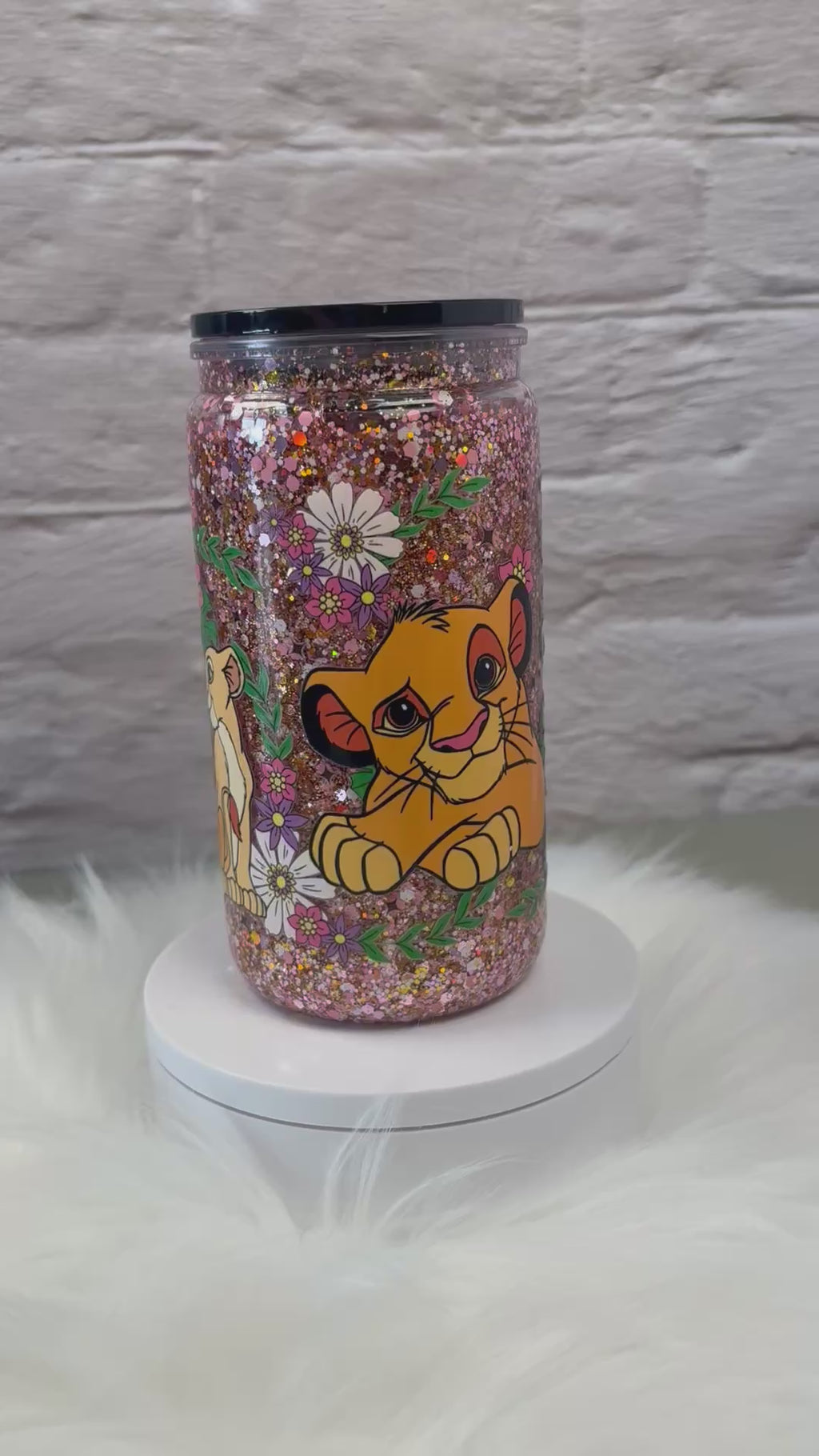 12oz Acrylic Snow Globe Suspended Flow