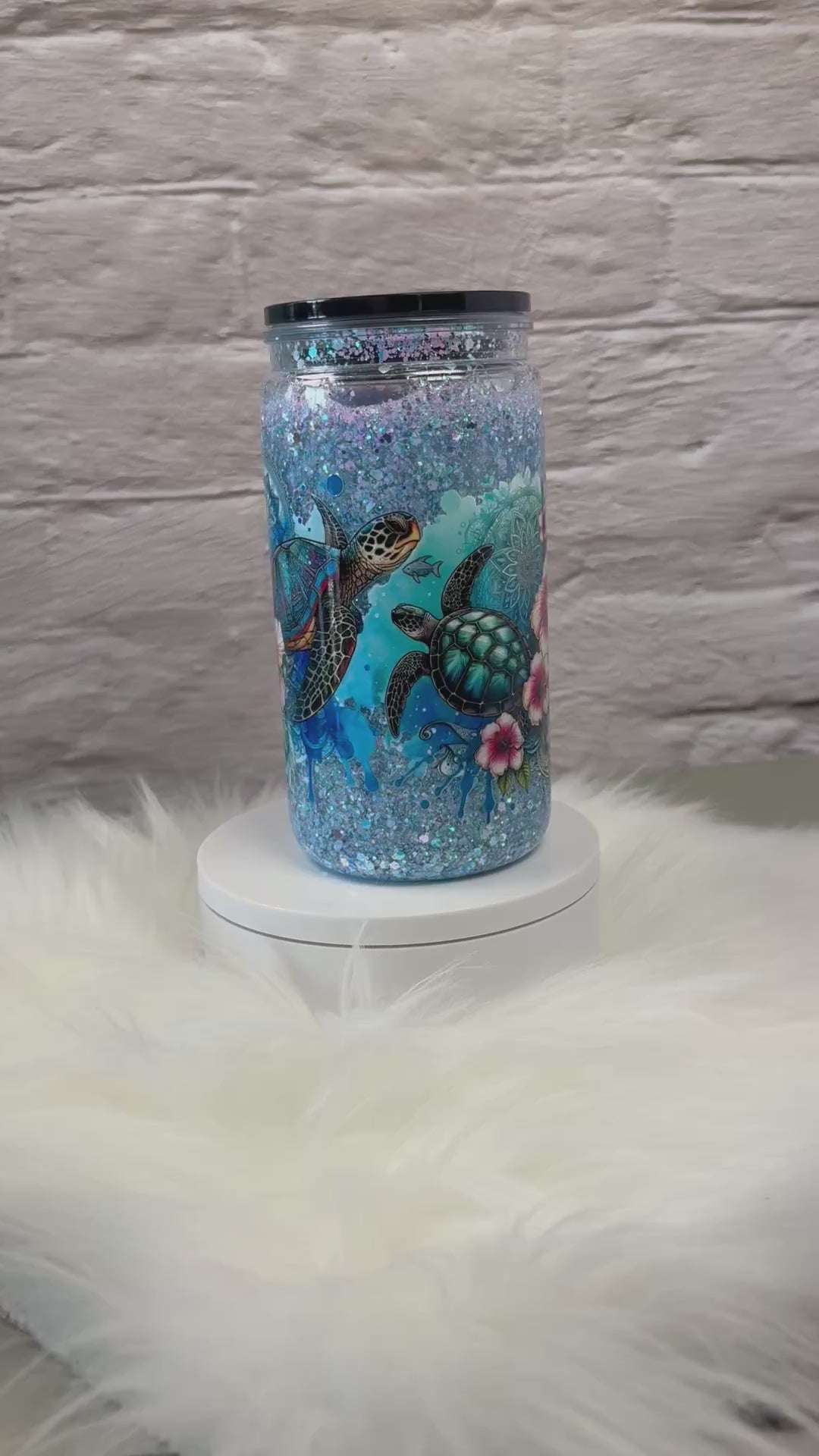 12oz Acrylic Snow Globe Fast Flow