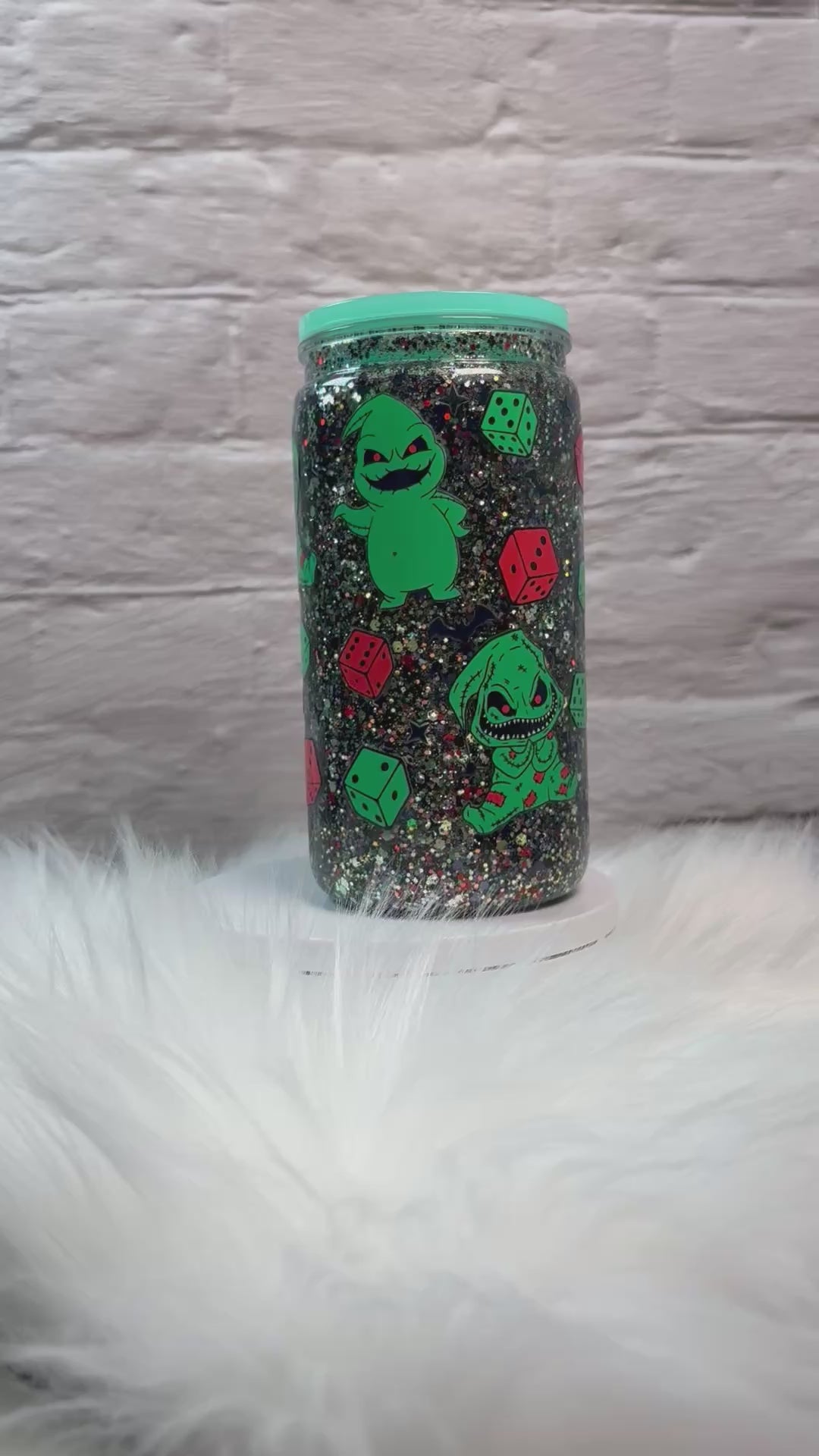 12oz Acrylic Snow Globe Fast Flow