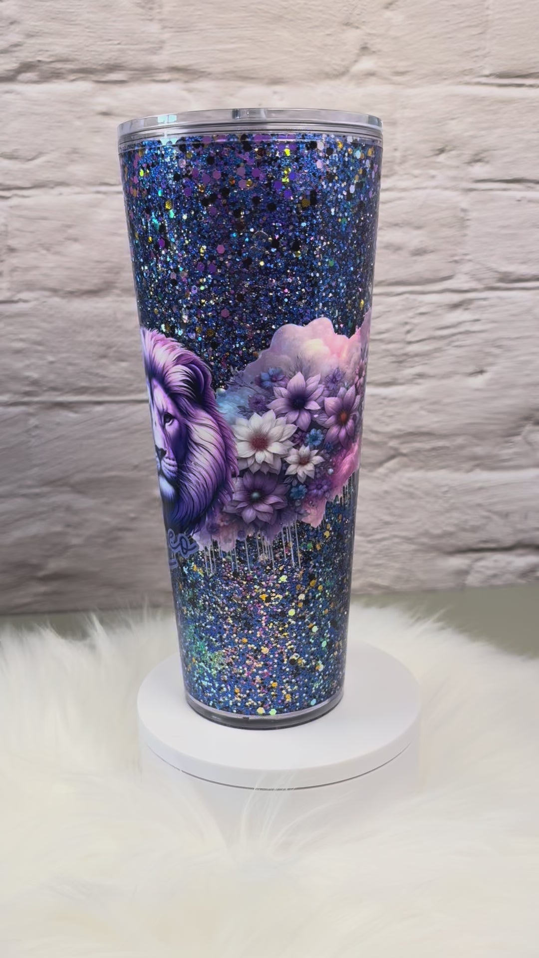 24oz Acrylic Snow Globe Suspended Flow