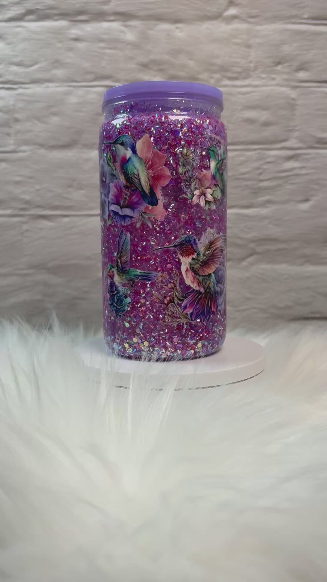 12oz Acrylic Snow Globe Fast Flow