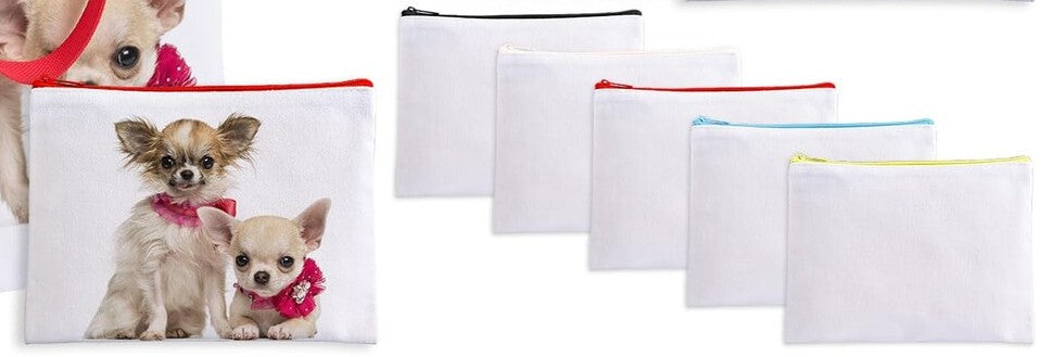 Travel Size Makeup Bag With Colored Zipper
