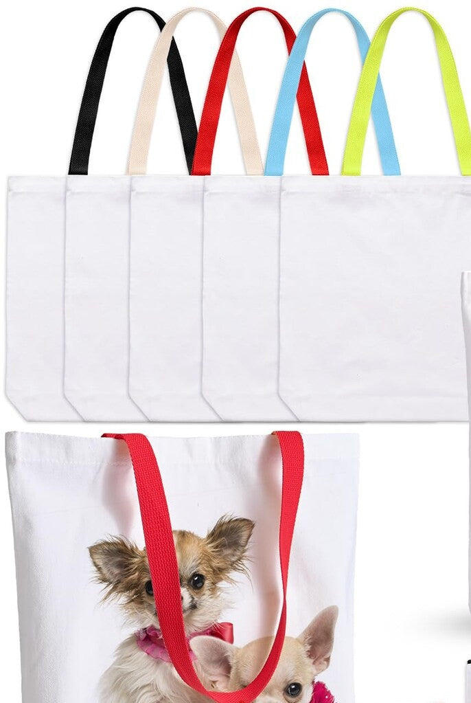 Tote Bag With Colored Strap